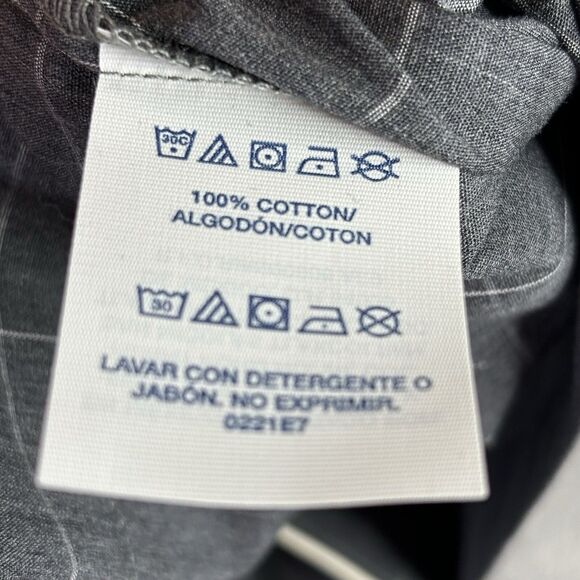 Polo Ralph Lauren Sleep Shirt Men Large Gray Check Button Up Pocket Pony New $55 - Picture 11 of 12